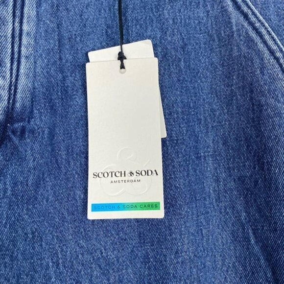 Scotch & Soda The Verve Straight Leg Relaxed Utility Fit embroidered Jeans 36 32 - Picture 15 of 16